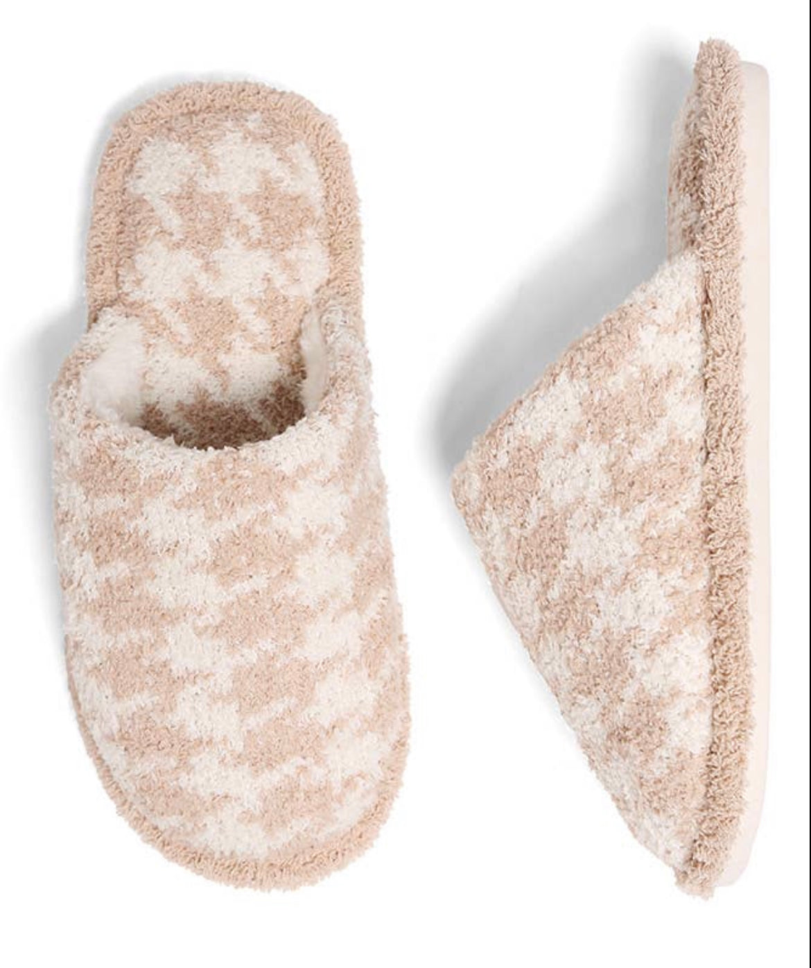 Dreaming Barefoot Houndstooth Slippers